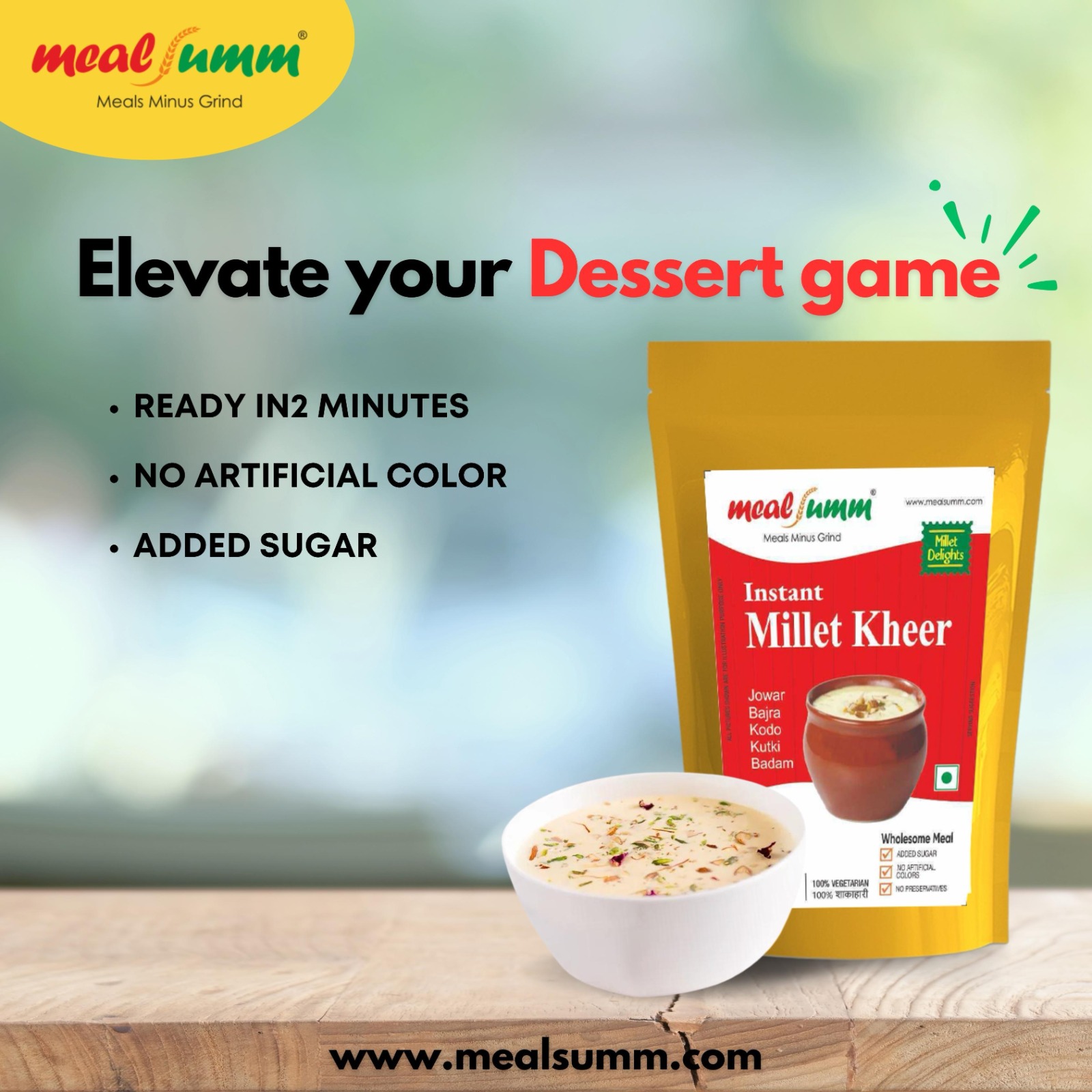 Almond Millet Kheer Mix (100% millet, gluten free payasam)- 200 gm