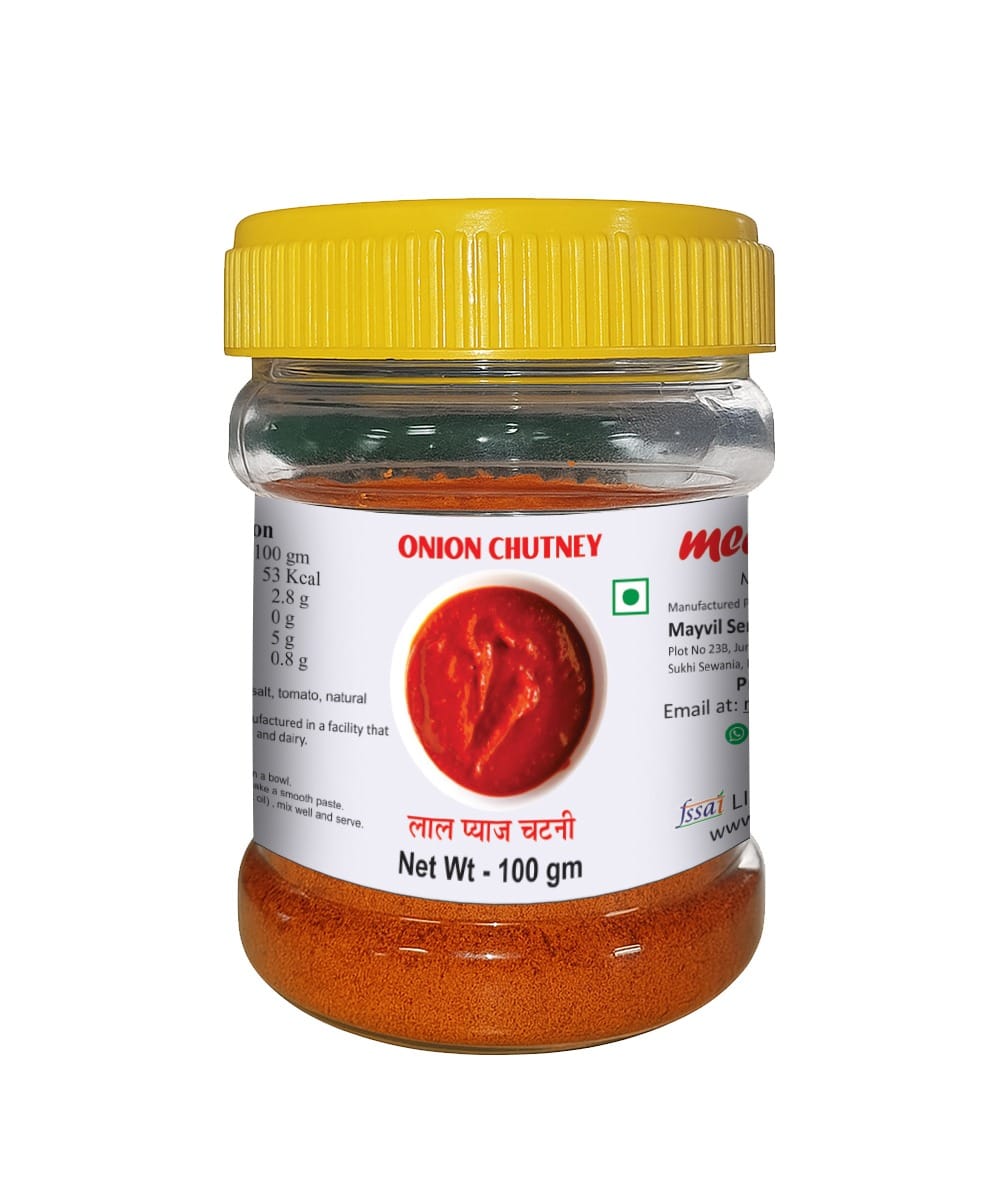 Onion Chutney - 200 gm (Pack of 2- For Idli, Dosa, Uttapam, Appe)