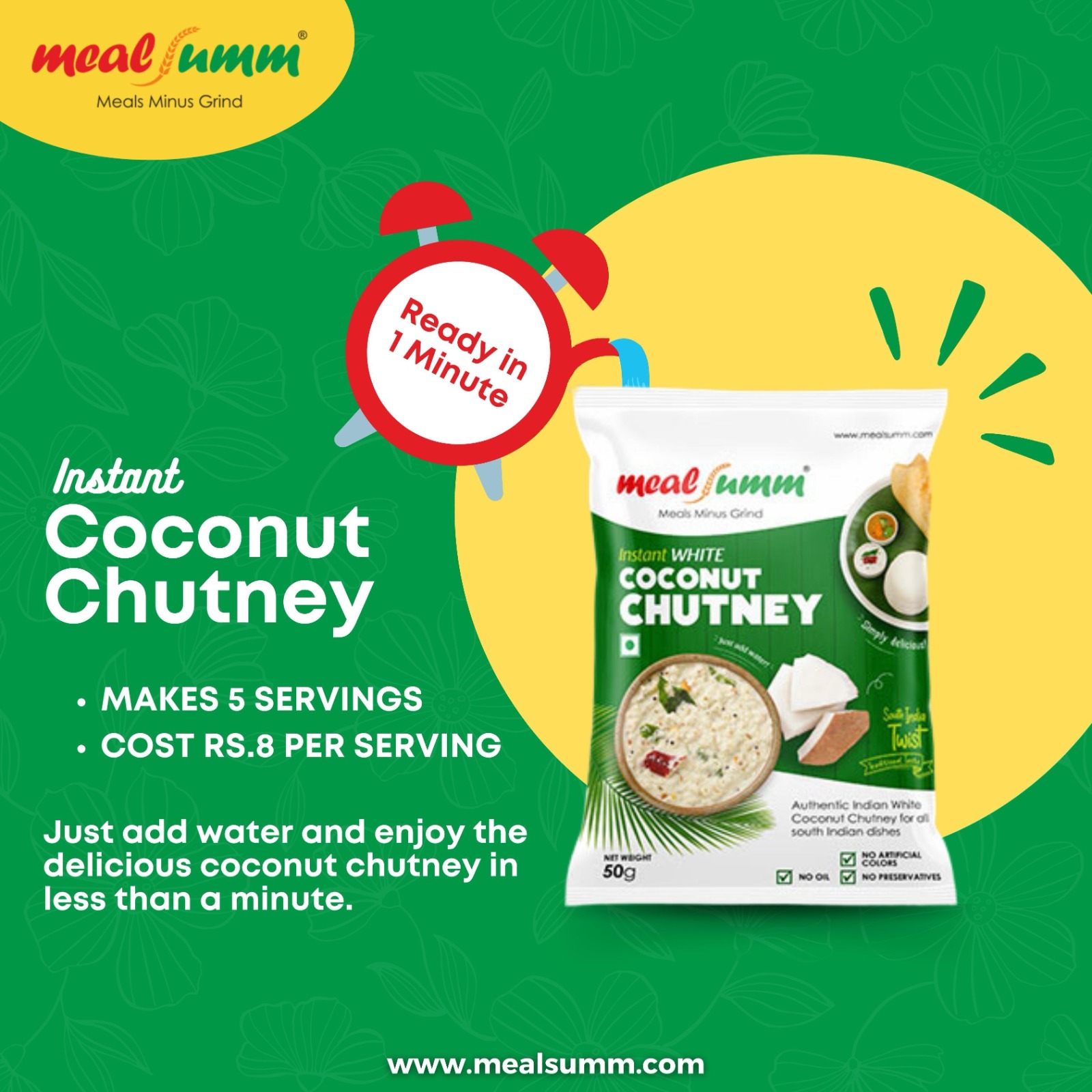 Instant Coconut Chutney - 1 kg
